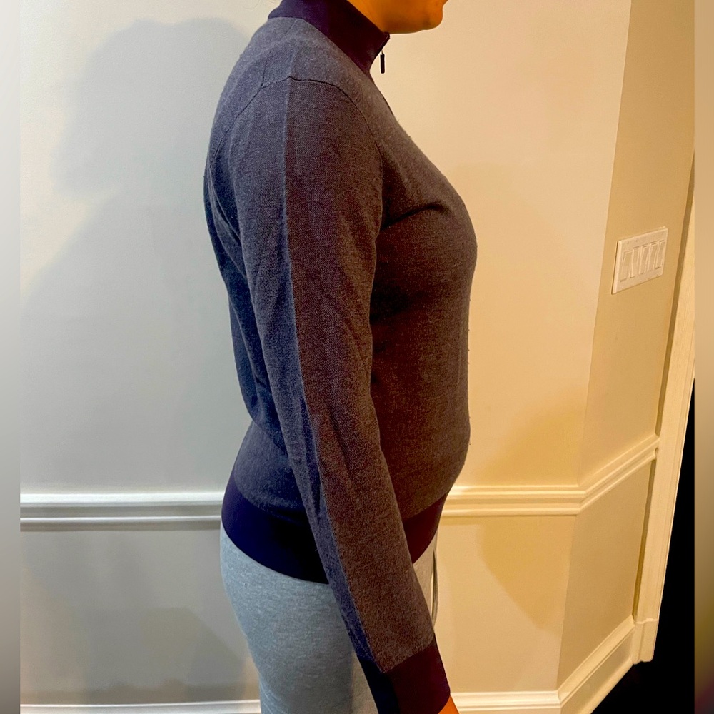 Ermenegildo Zegna grey sweater.